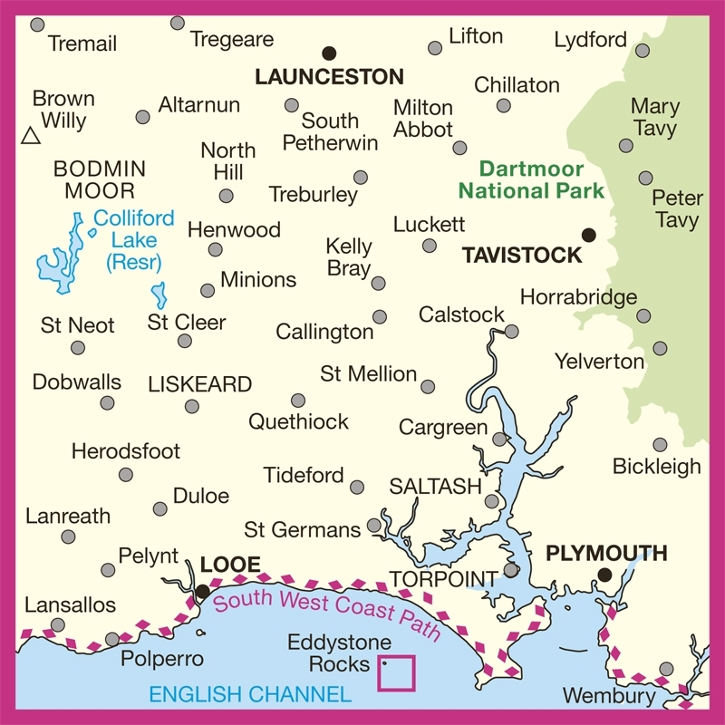MAP,O/S Plymouth & Launceston (with Download) [Splittable]