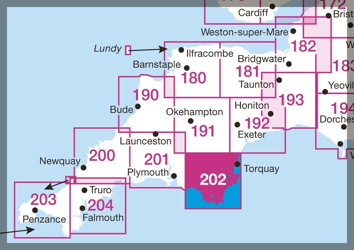 MAP,O/S Torbay & South Dartmoor (with Download) [Splittable]