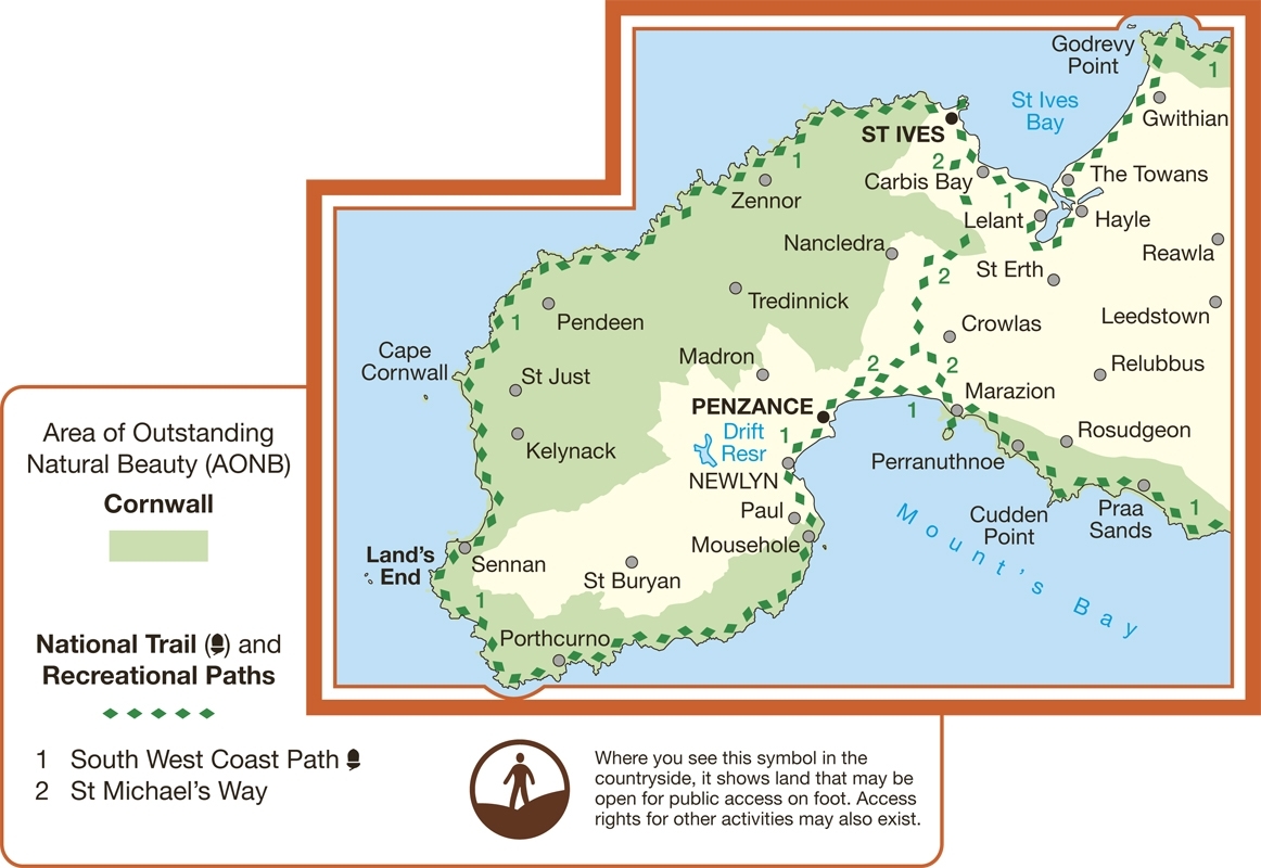 MAP,O/S Lands End Explorer 2.5in (with Download) [Splittable]