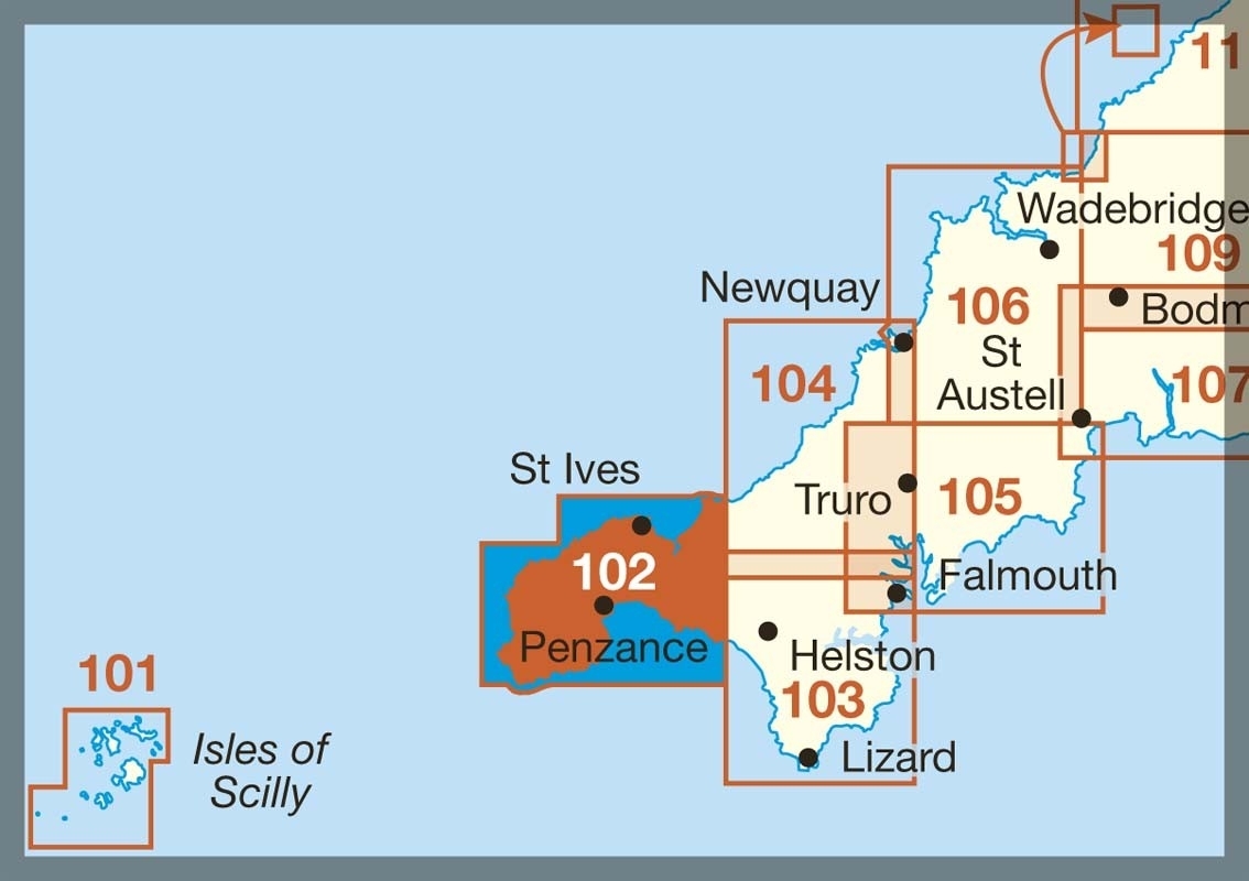 MAP,O/S Lands End Explorer 2.5in (with Download) [Splittable]