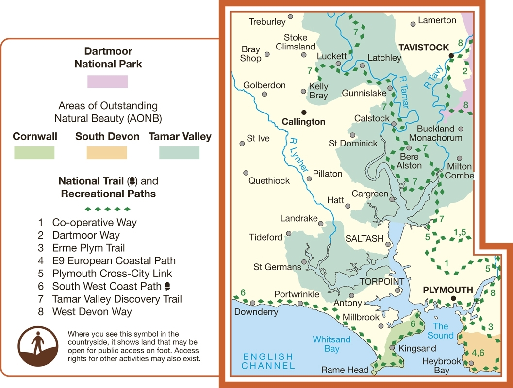 MAP,O/S Lower Tamar Valley Explorer 2.5in (Was £12.99) [Splittable]