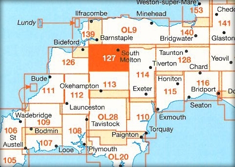 MAP,O/S South Molton & Chulmleigh (Was £12.99) [Splittable]