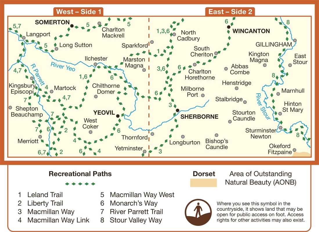 MAP,O/S E.Yeovil & Sherborne Explorer 2.5in (Was £12.99) [Splittable]
