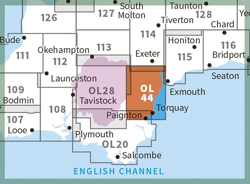 MAP,O/S Torquay,Dawlish & N/A Explorer (Download) [Splittable]