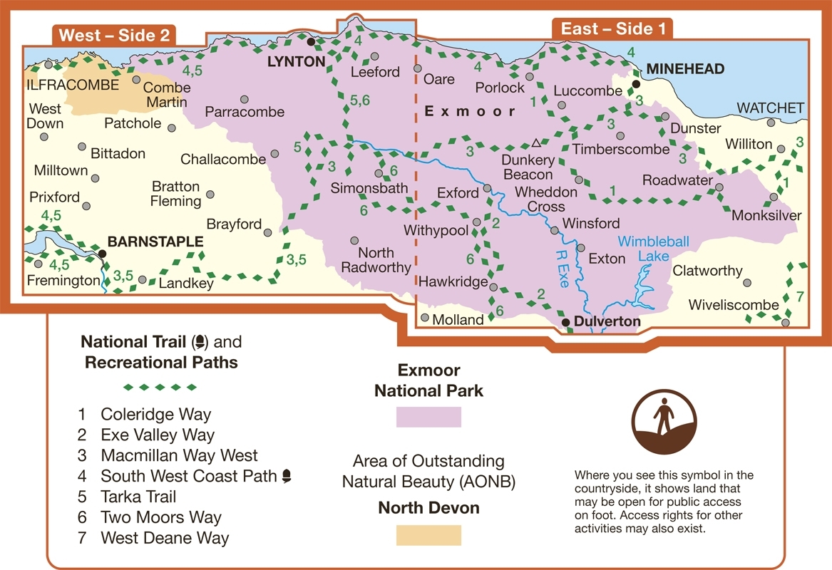 MAP,O/S Exmoor Explorer 2.5in (with Download) [Splittable]