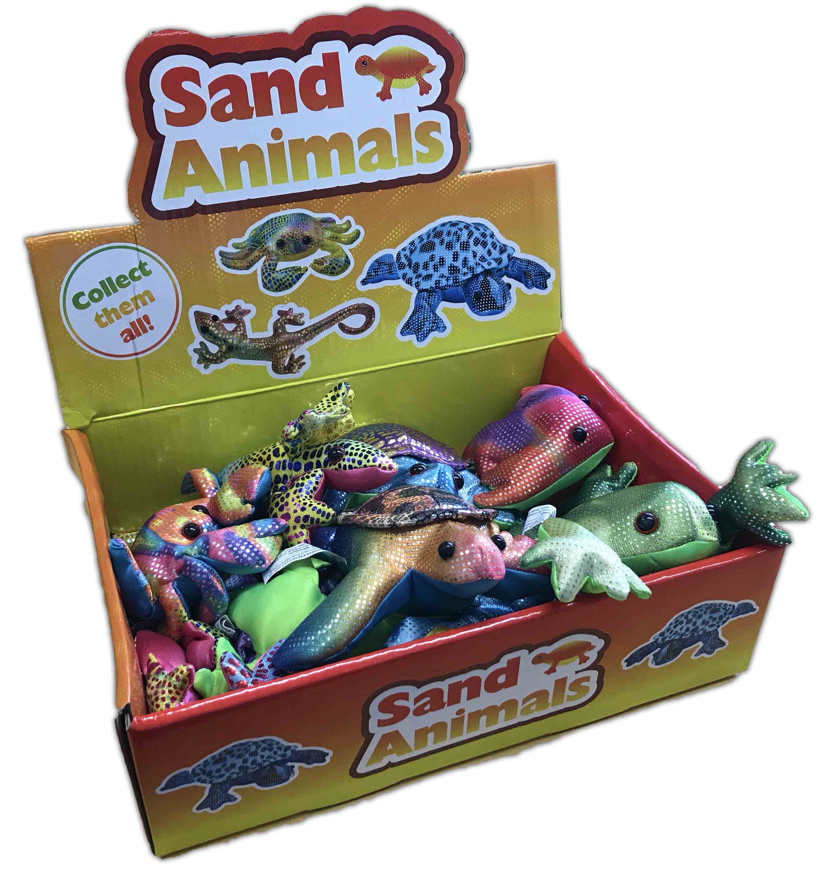 SAND ANIMALS, Asst. Large 7in CDU [Packs Only]