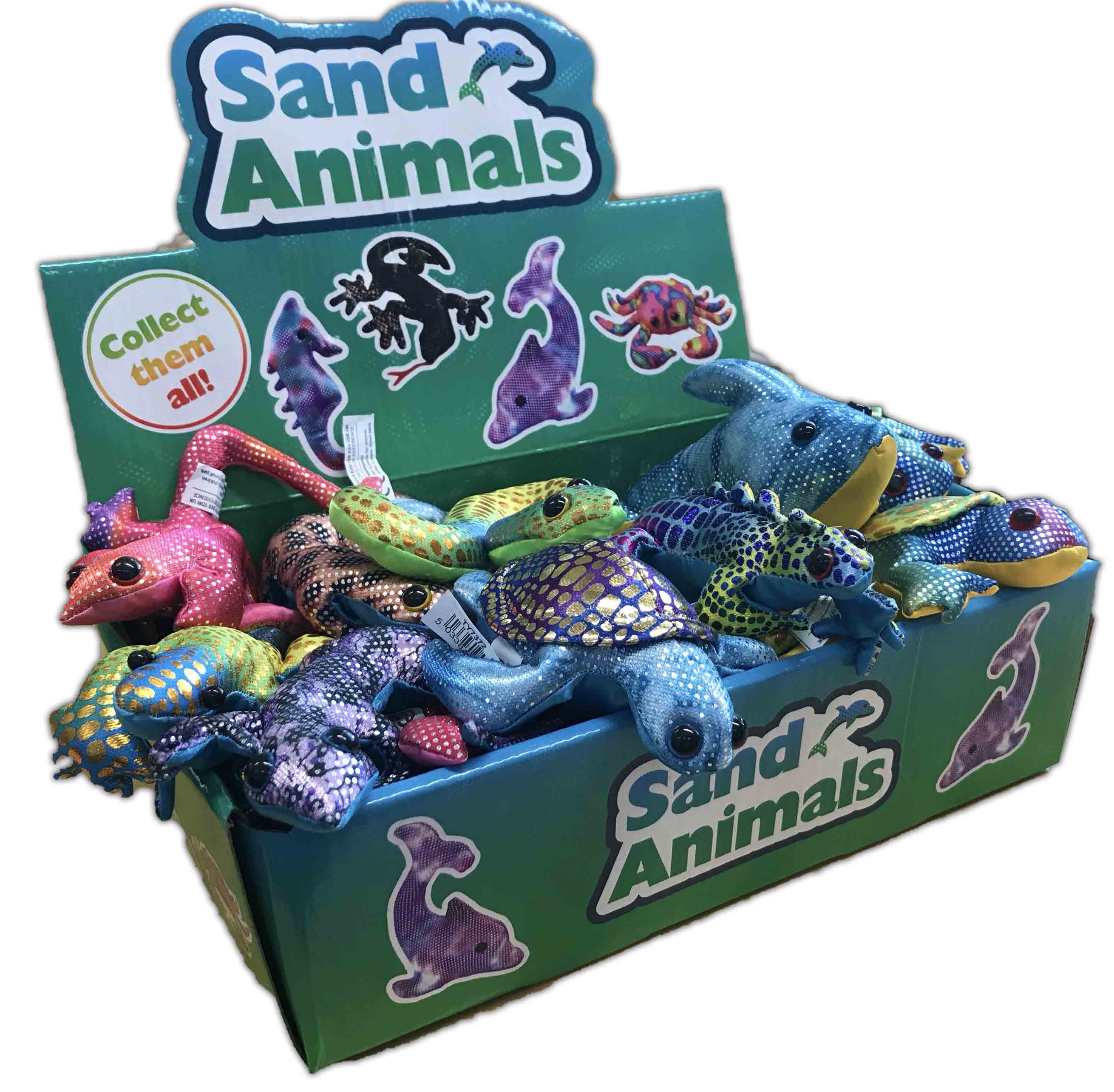 SAND ANIMALS, Asst.Small 4in CDU [Packs Only]
