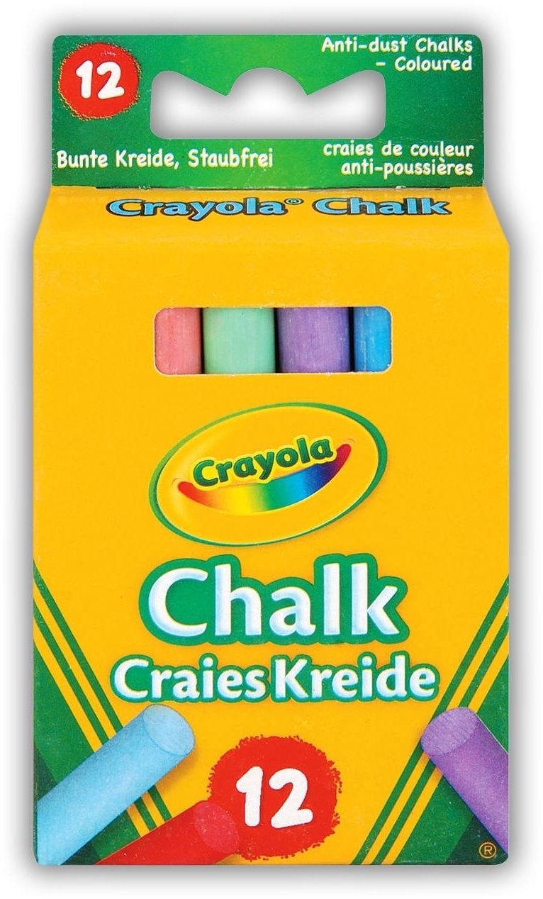 CHALK,Anti Dust Asst.Cols 12`s (Crayola) [Packs Only]