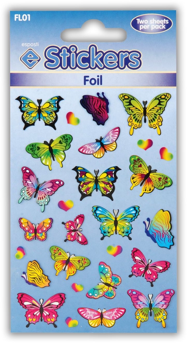 STICKERS,Foil Butterfly [Packs Only]