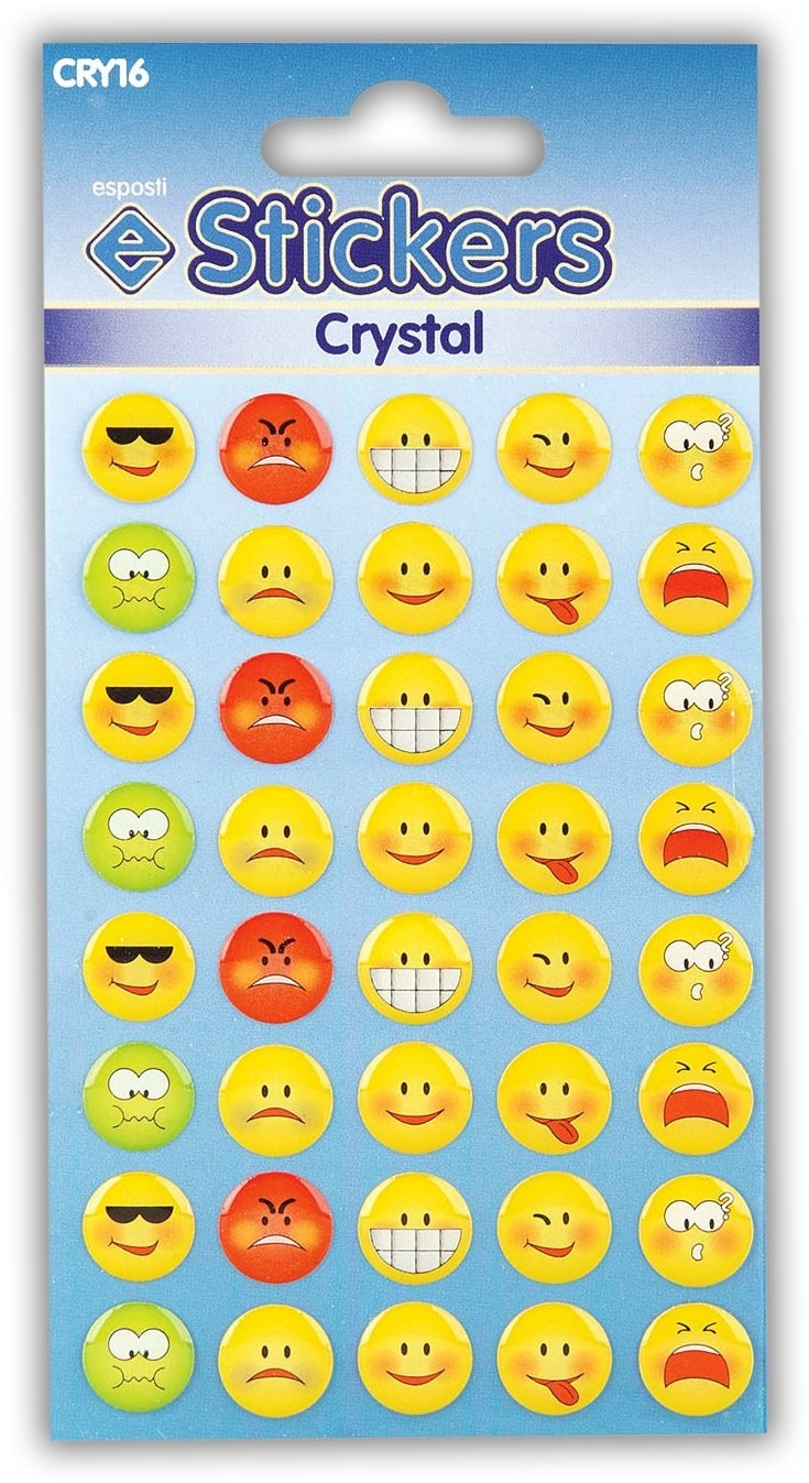 STICKERS,Crystal, Emoji Faces [Packs Only]