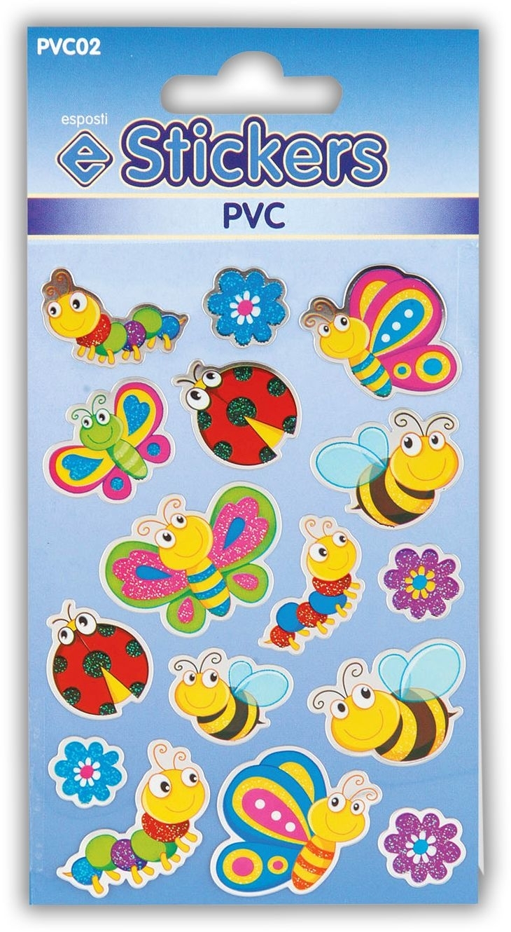 STICKERS,PVC Flutter Bugs [Packs Only]
