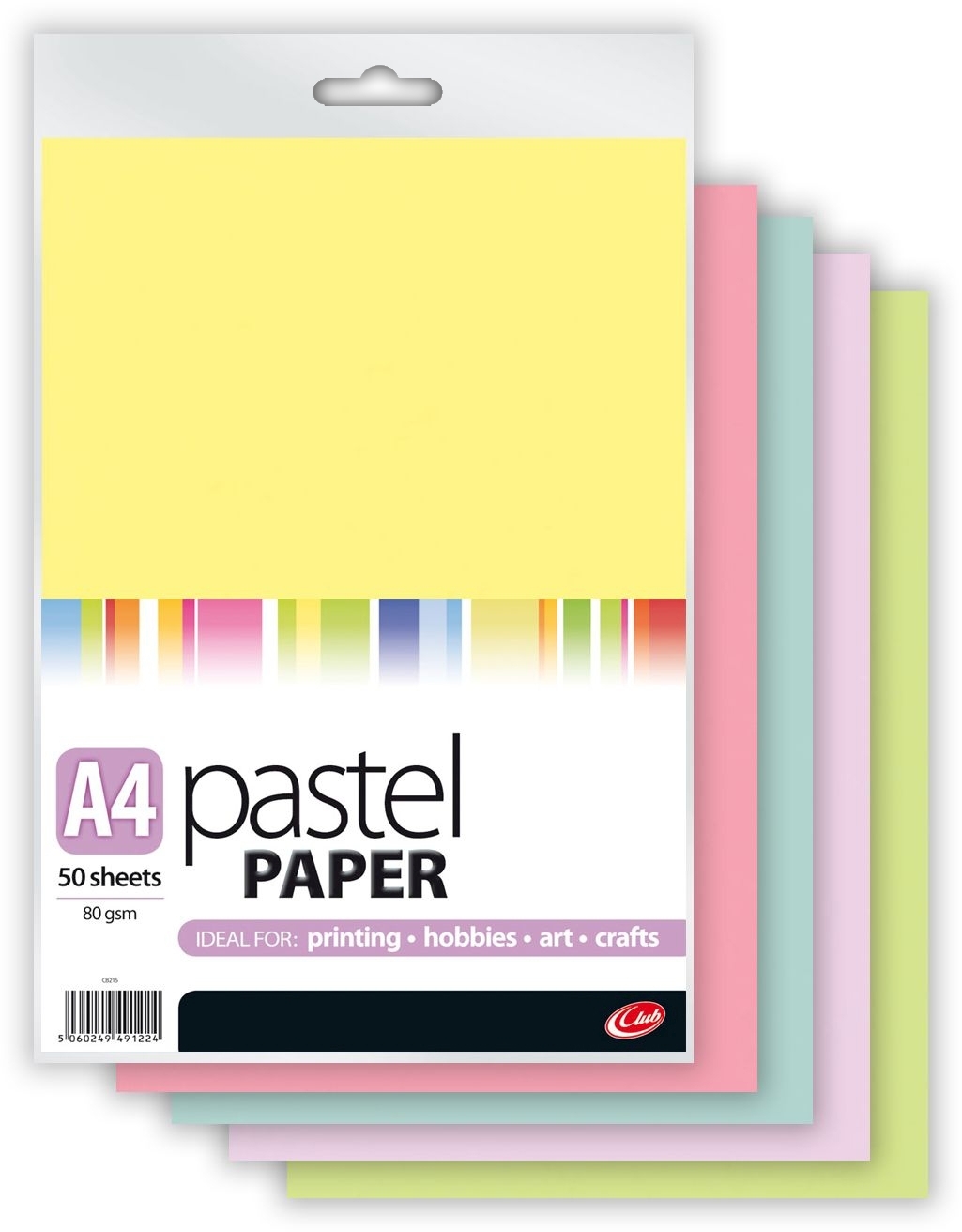 PAPER,A4 Pastel 50`s 80gsm [Splittable]