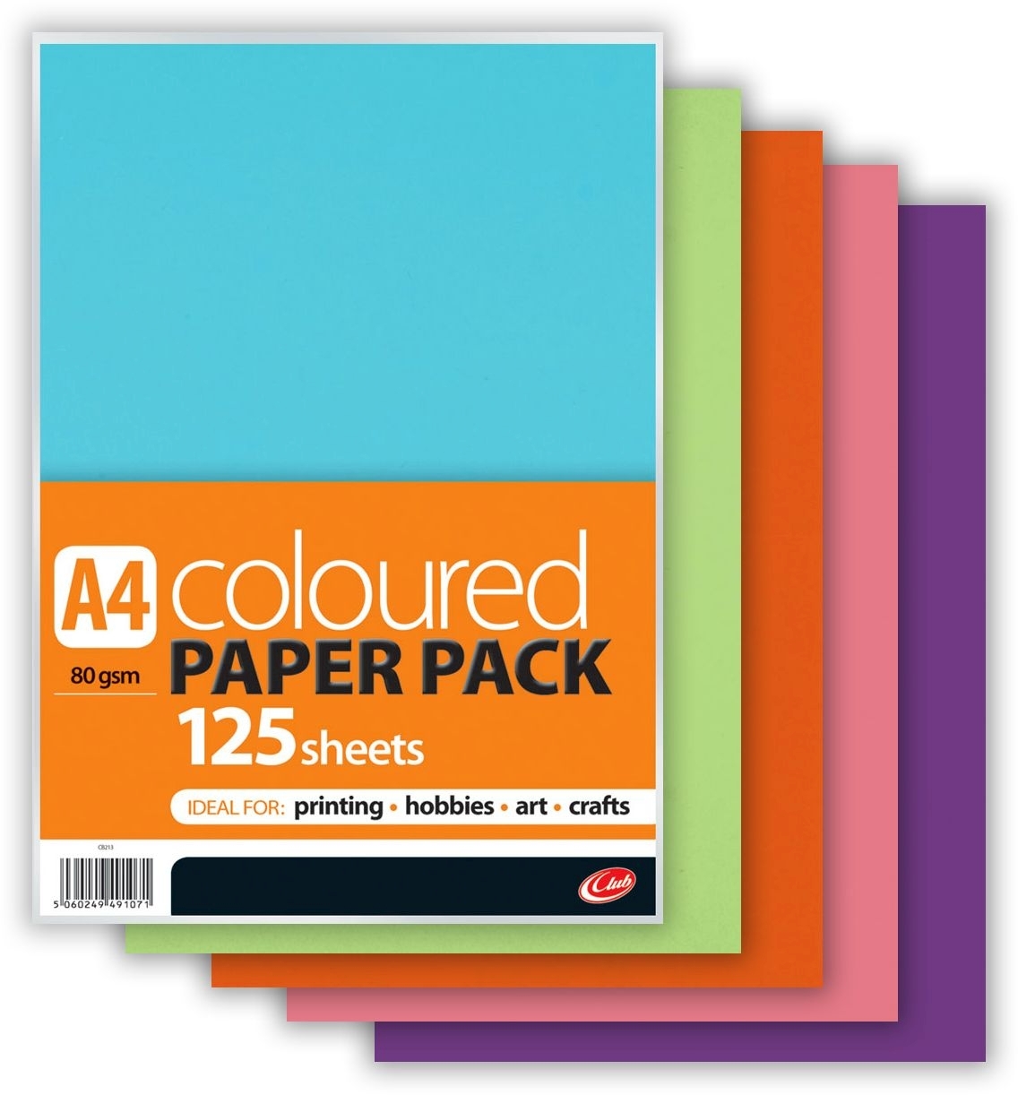 COLOURED PAPER,A4 125`s 80gsm CB213 [Splittable]