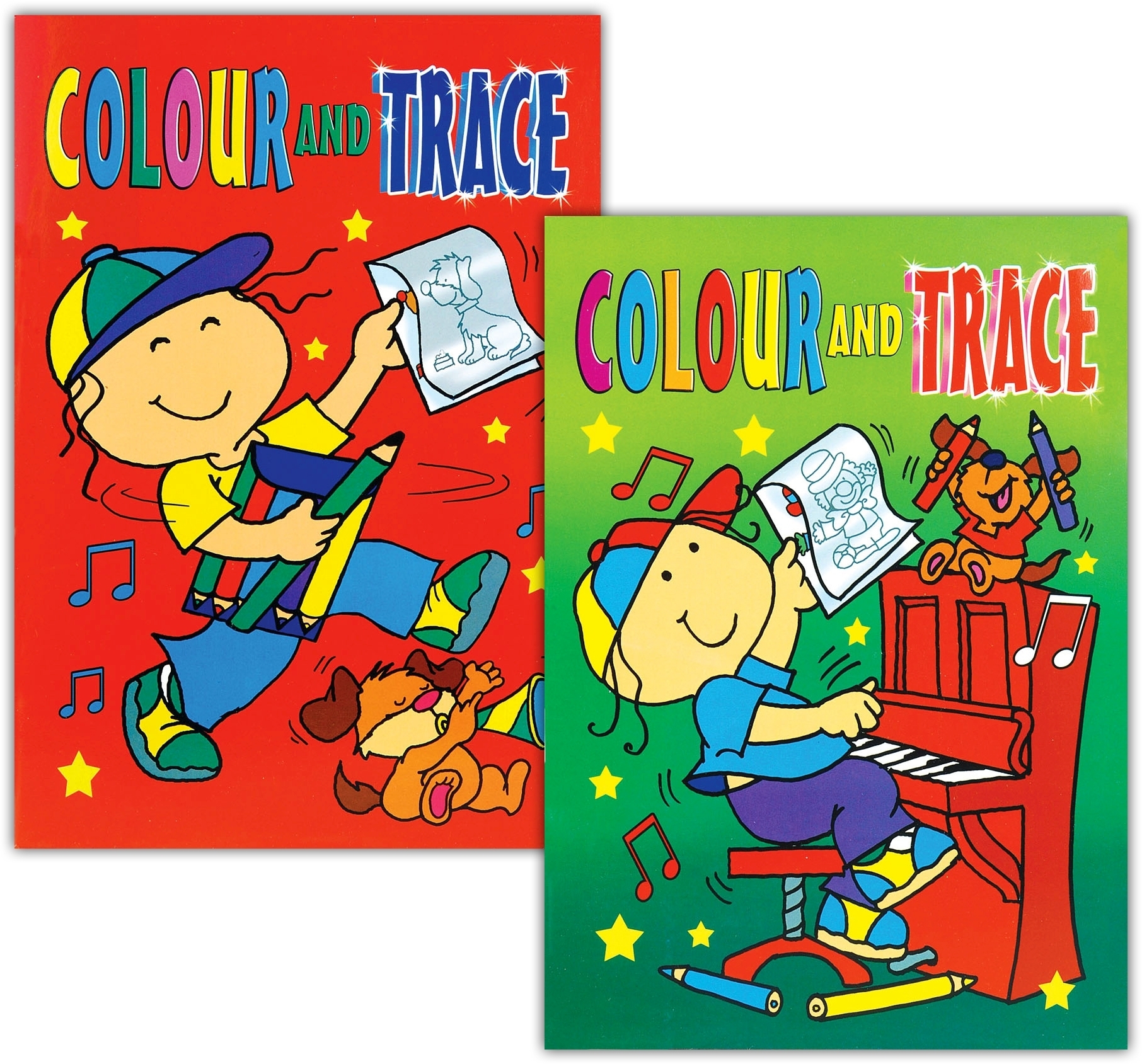 COLOUR AND TRACE BOOK,4 Asst. [Packs Only]