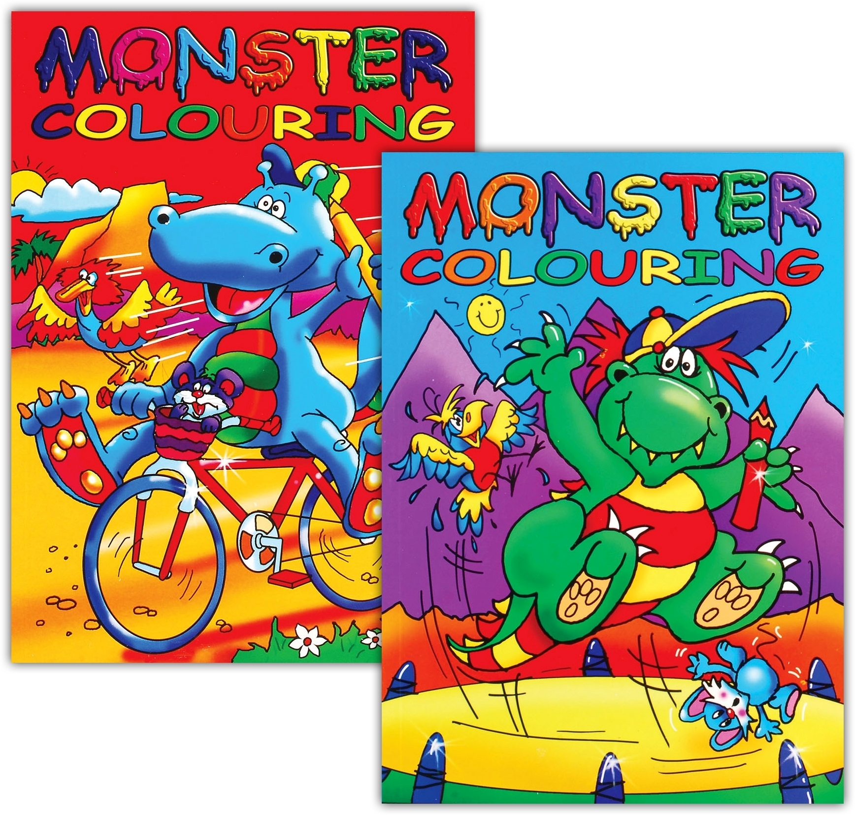 COLOURING BOOK,Monsters 2 Asst. [Packs Only]