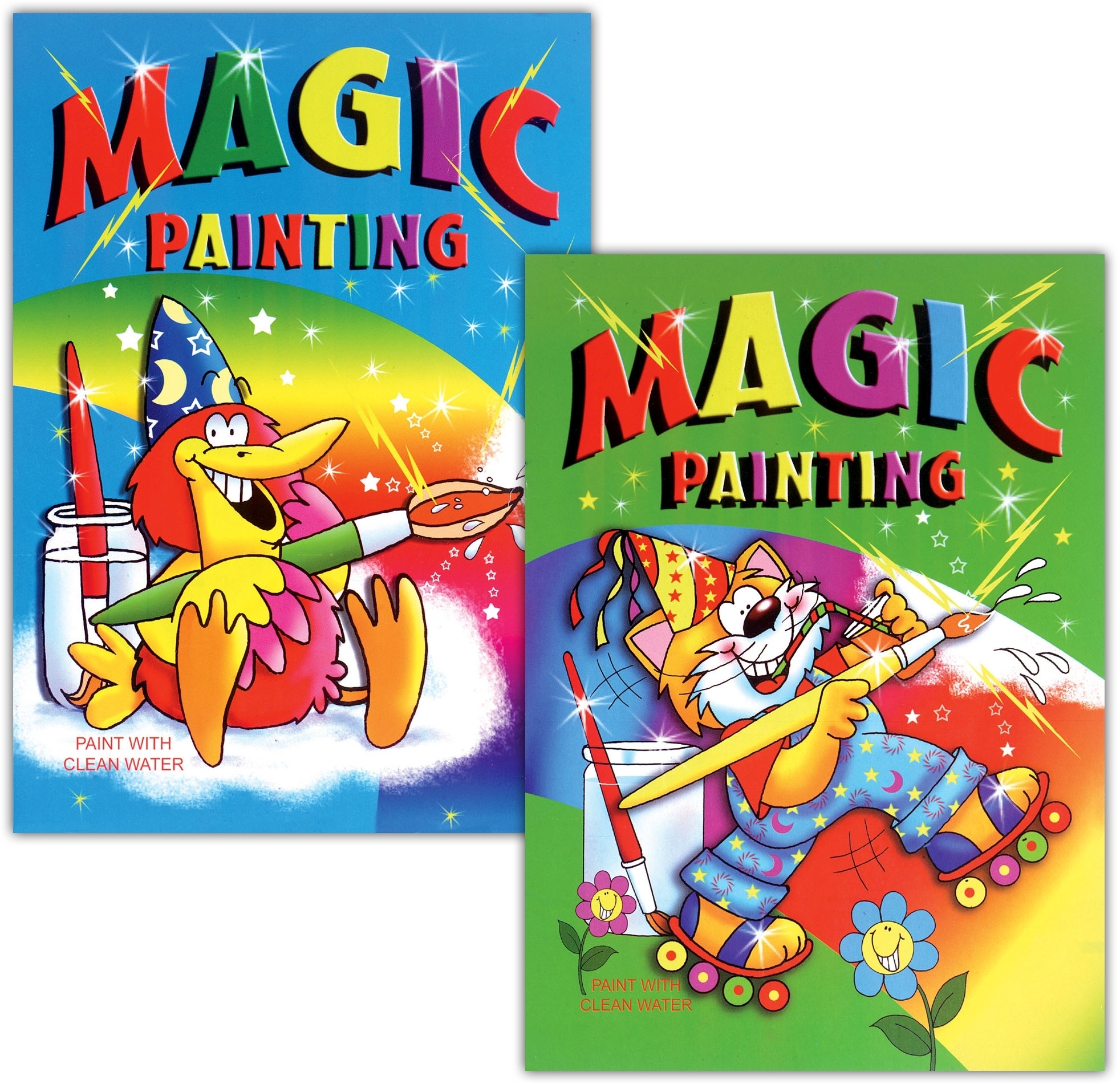 MAGIC PAINTING BOOK,4 Asst. [Packs Only]