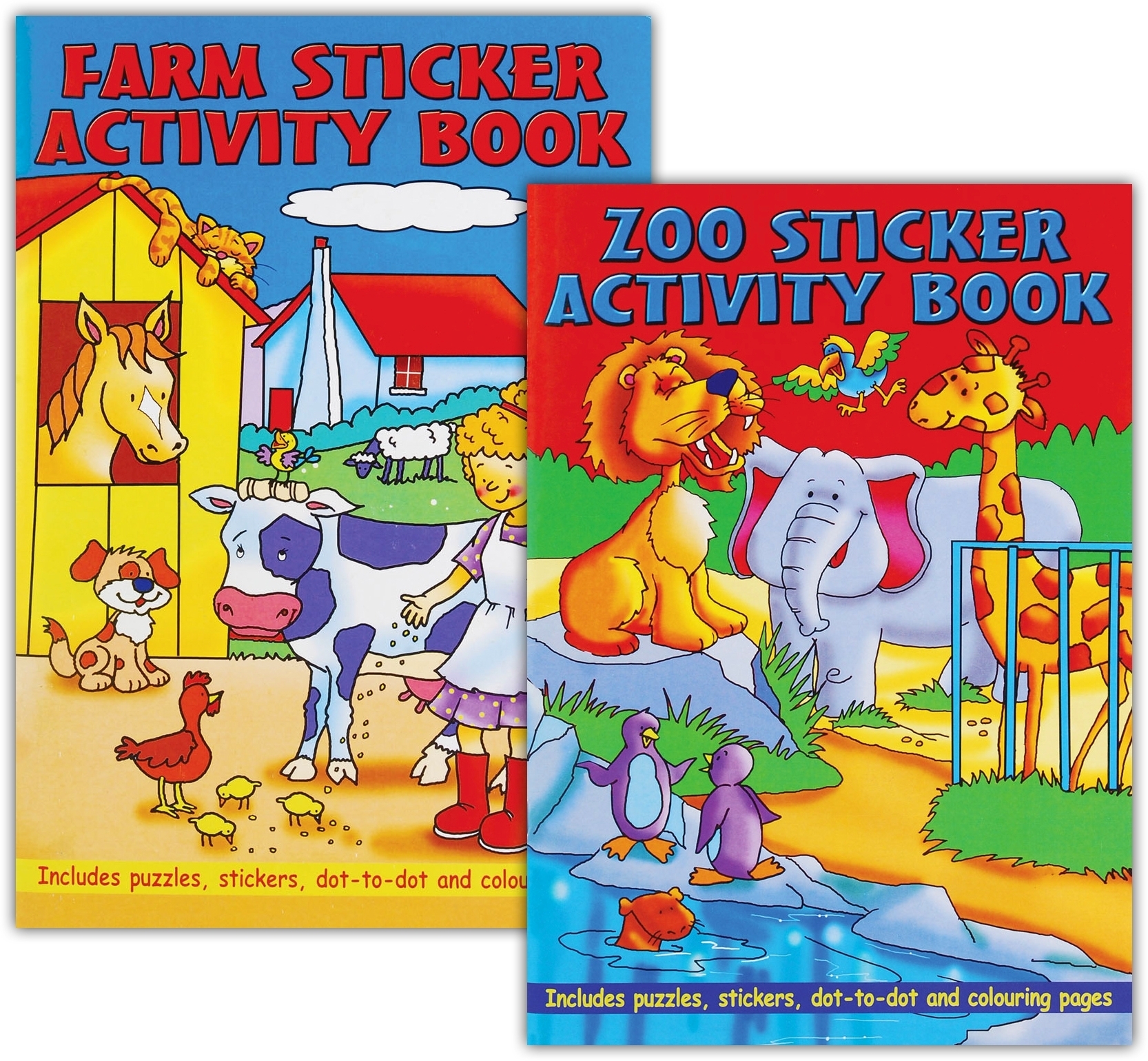 ACTIVITY/STICKER BOOK,Animals [Packs Only]