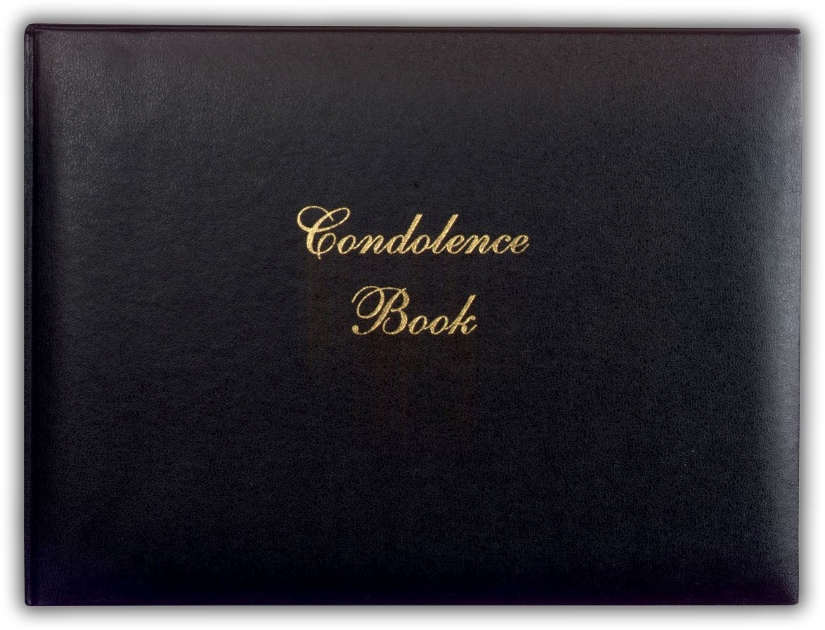 CONDOLENCE BOOK,Bxd 275x210mm