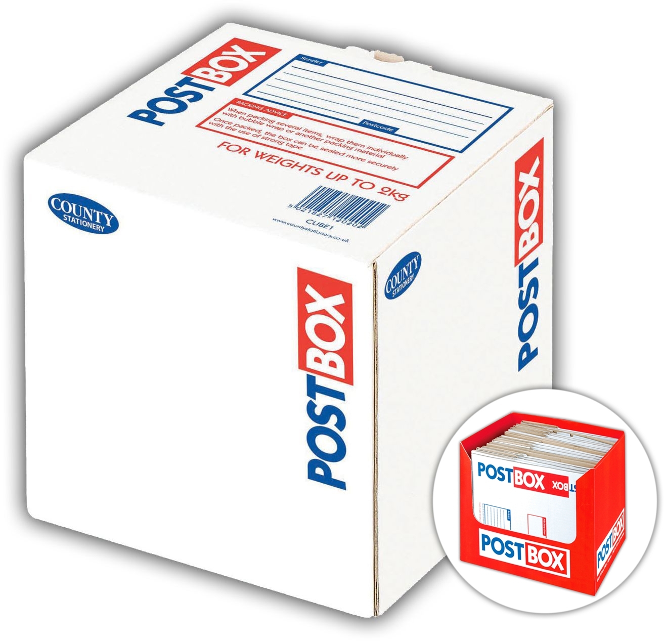 POSTAL BOX,150x150x150mm (Cube) CUBE1 [Splittable]