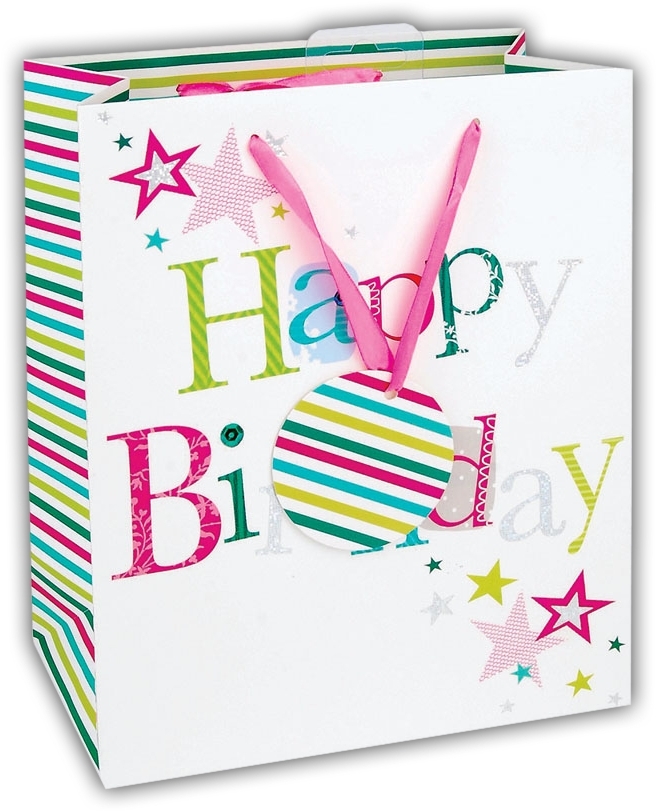 GIFT BAG,Happy Birthday (Large) [Packs Only]