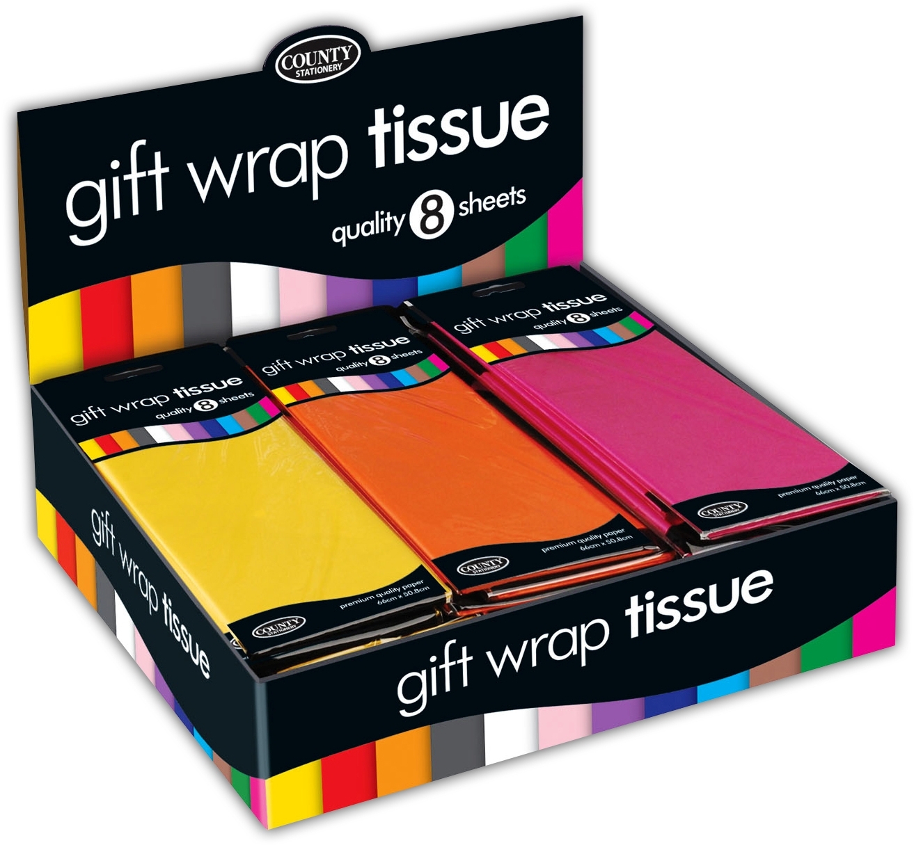 TISSUE PAPER,Asst.Cols CDU [Packs Only]