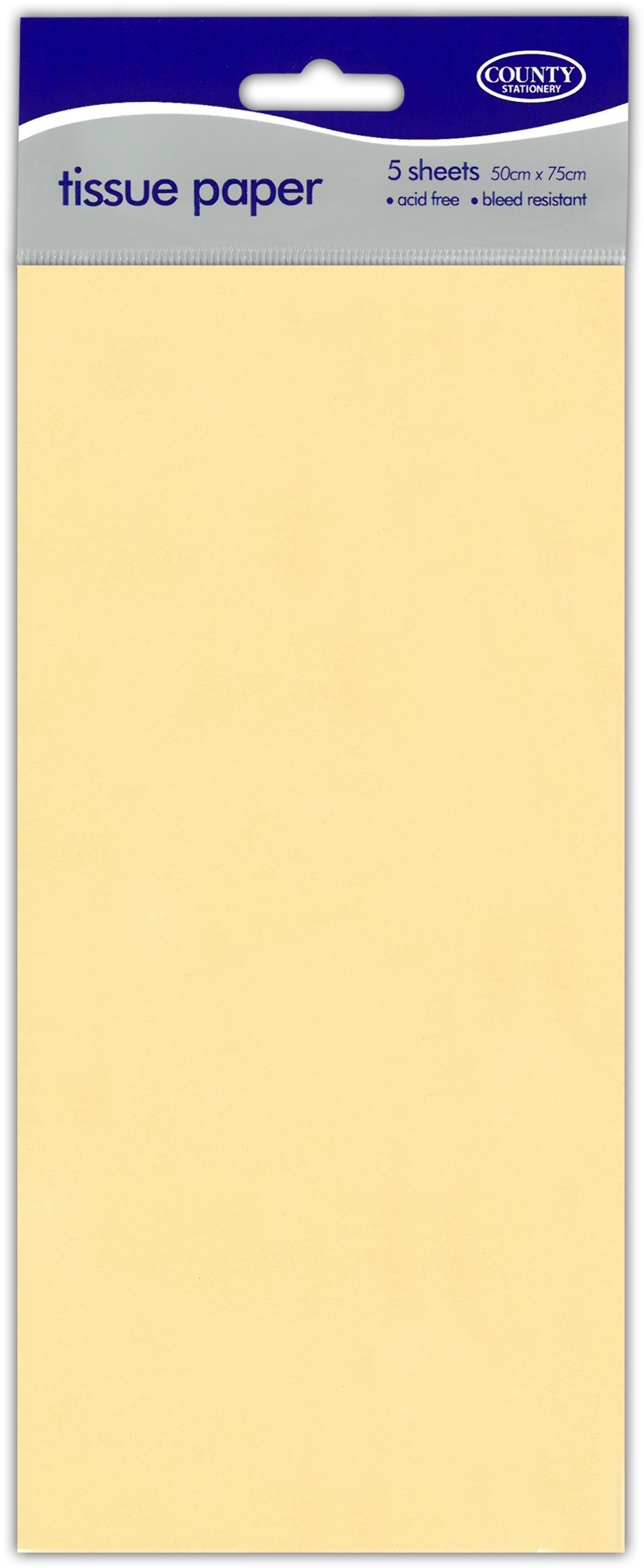 TISSUE PAPER,Ivory 5`s H/pk [Packs Only]