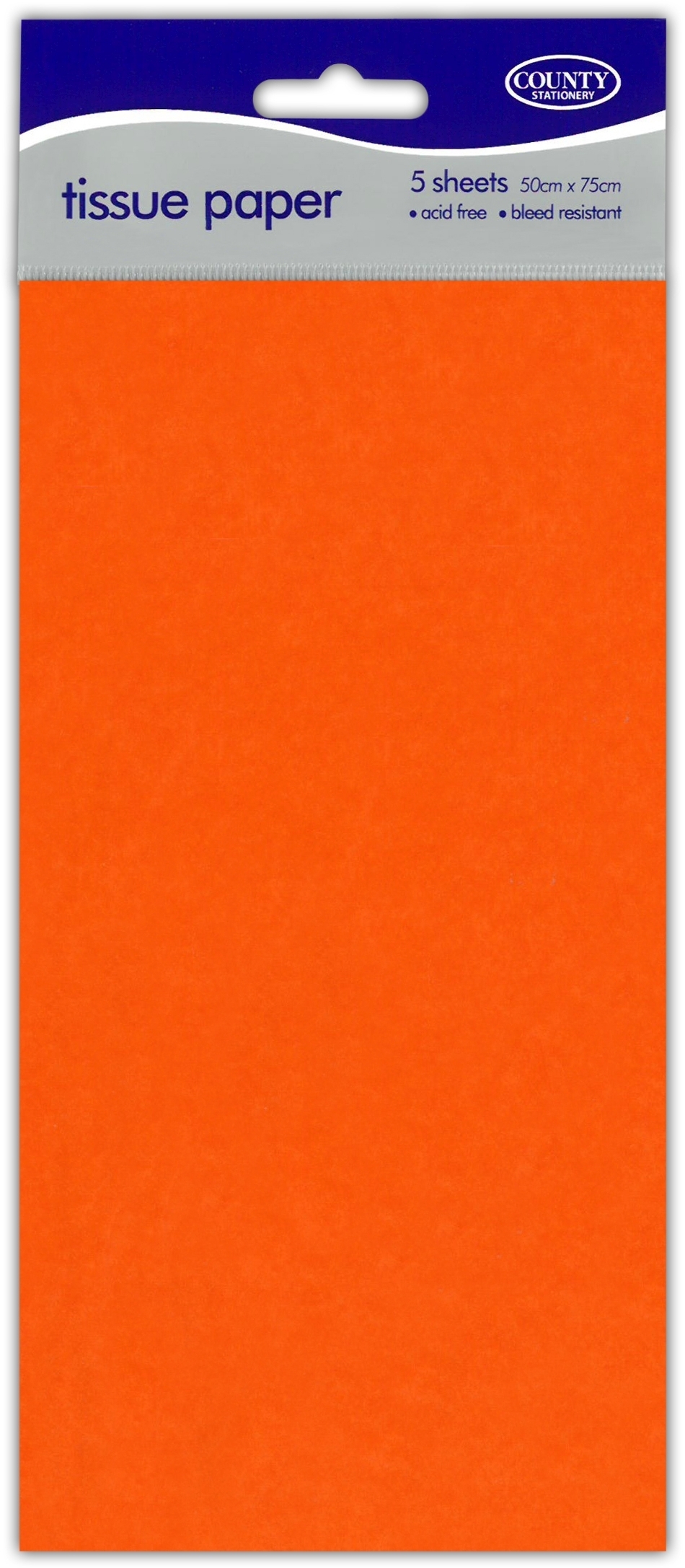 TISSUE PAPER,Orange 5`s H/pk [Packs Only]
