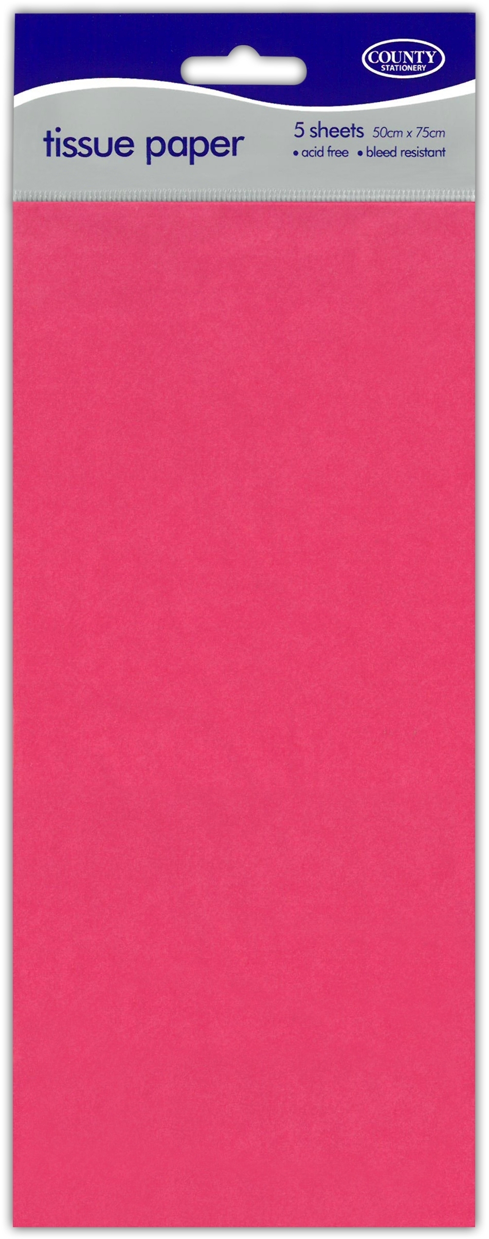 TISSUE PAPER,Cerise 5`s H/pk [Packs Only]