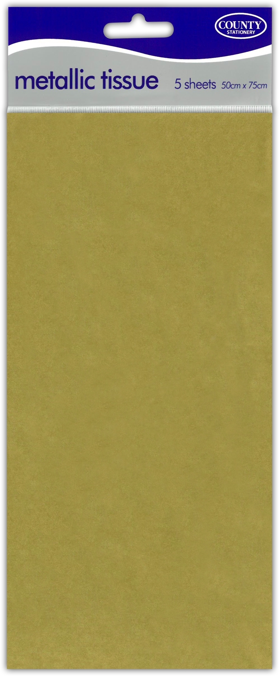 TISSUE PAPER,Gold 5`s H/pk [Splittable]
