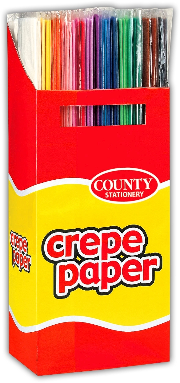CREPE PAPER,Asst.12 Cols FSDU [Packs Only]