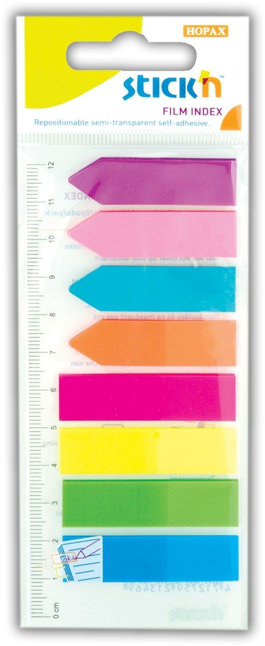 STICK ON INDEX NOTES/ARROWS, 45x12mm Hpk (Hopax) [Splittable]