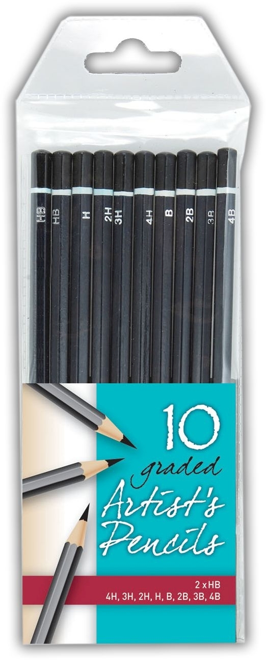 PENCIL,Artist Graded Sketching 2B-4B 10`s Wallet CB496 [Packs Only]