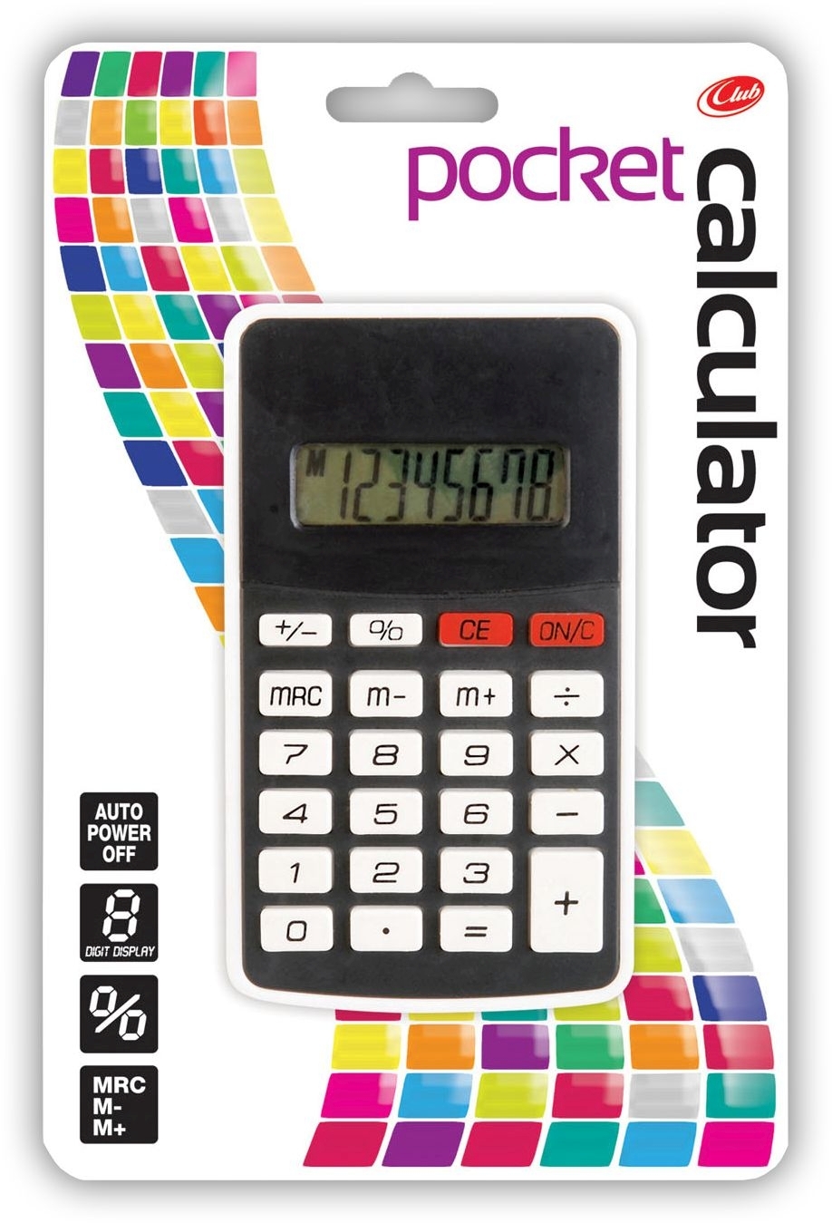 CALCULATOR,Pocket Dual Power I/cd CB558 [Splittable]