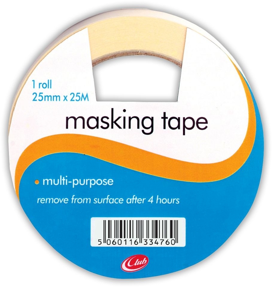 MASKING TAPE,25x25 H/pk (Club) [Splittable]