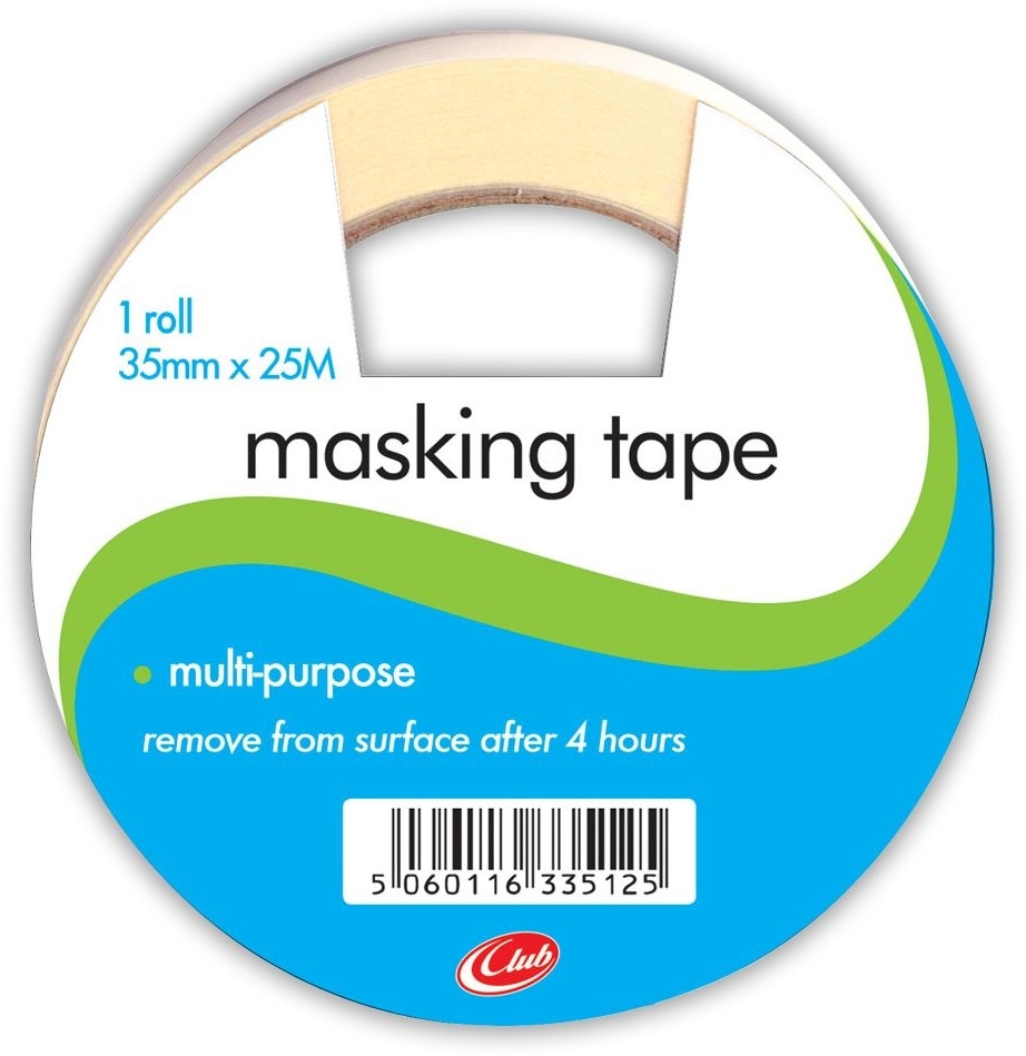 MASKING TAPE,35x25 H/pk (Club) [Splittable]