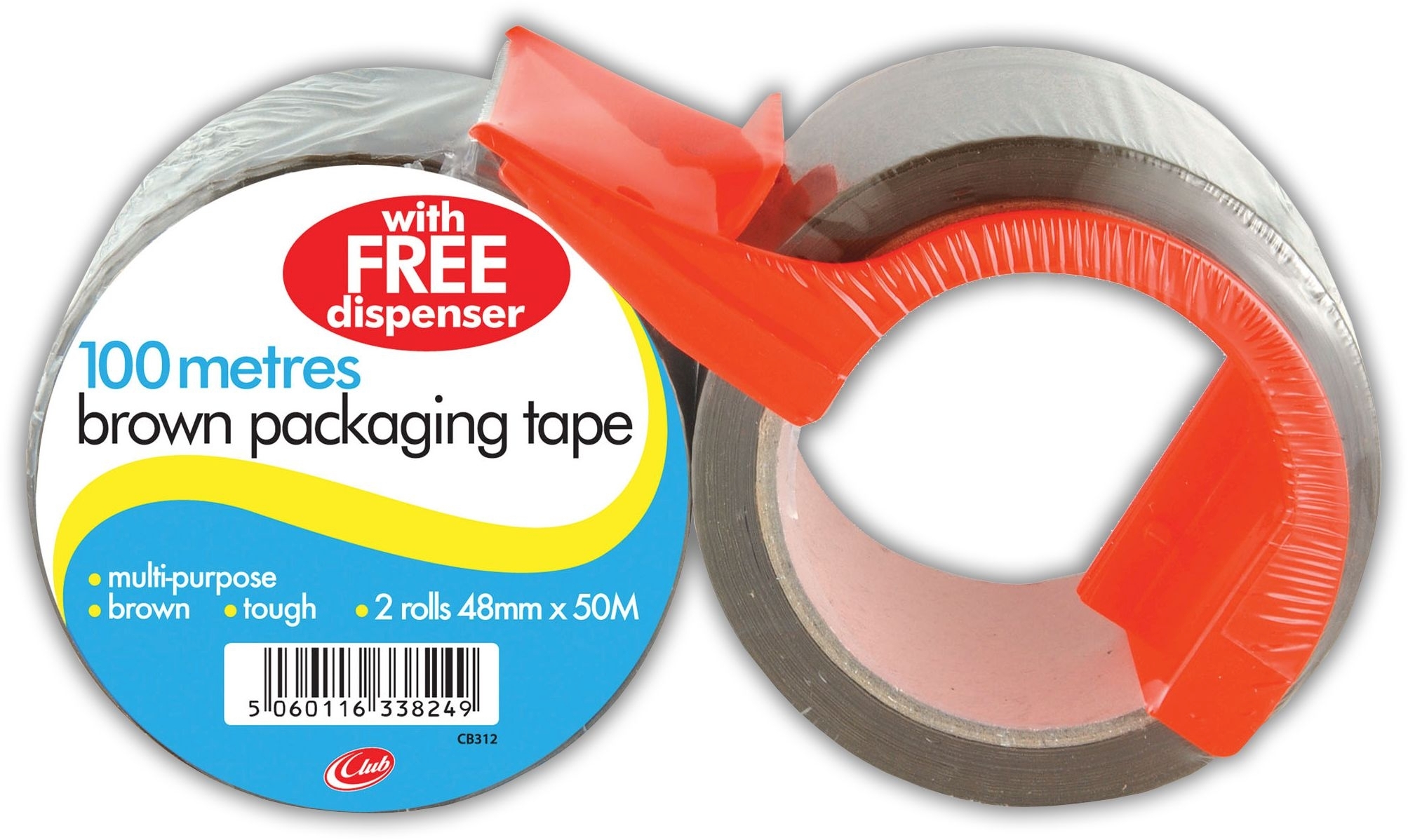 BUFF TAPE,Twin + Dispenser 48x50 [Packs Only]