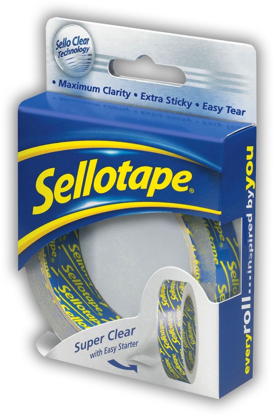 SELLOTAPE,Superclear 24x50 24mm x 50m [Splittable]