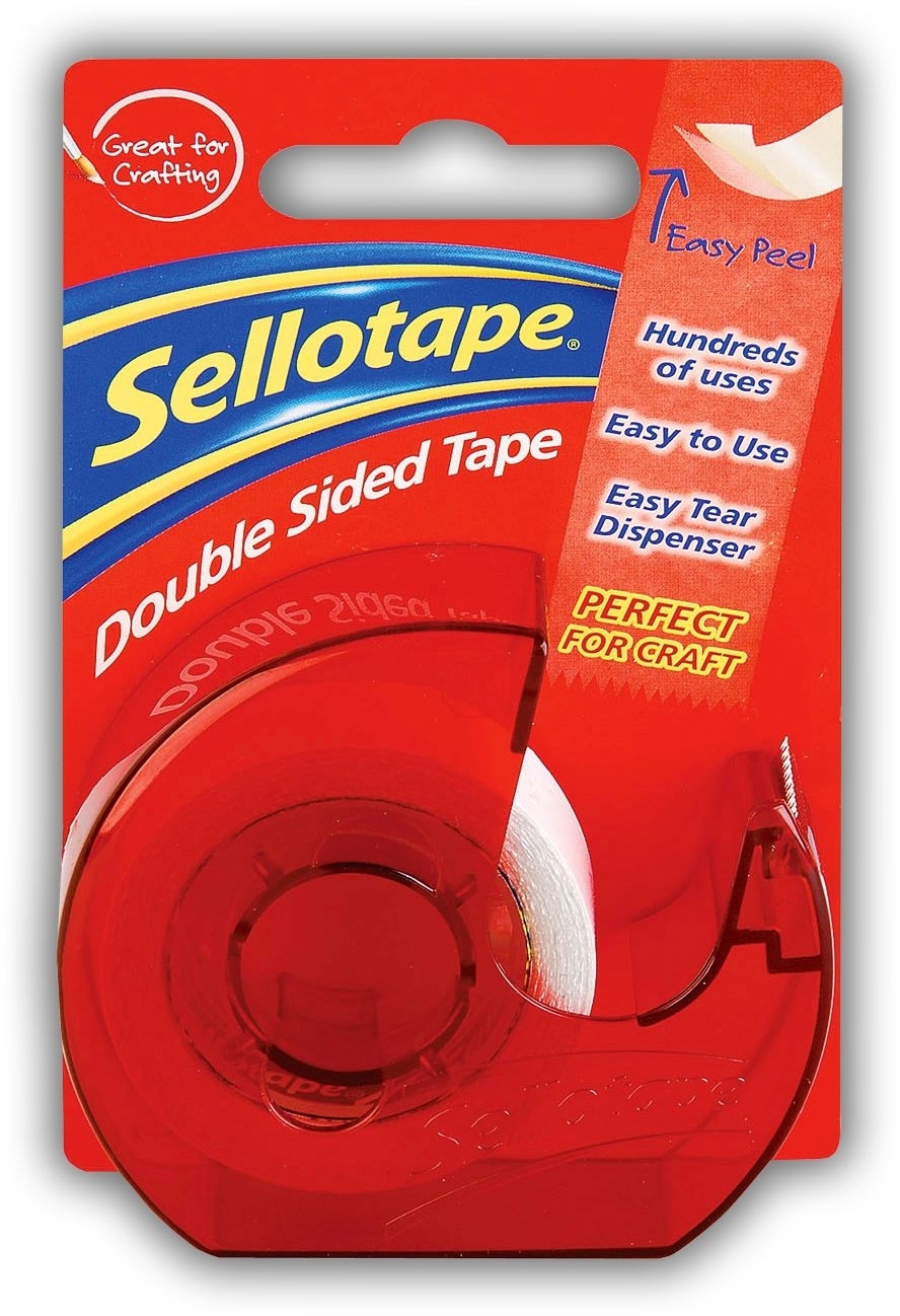 SELLOTAPE,Double Sided 15x5 On Dispenser I/cd [Packs Only]