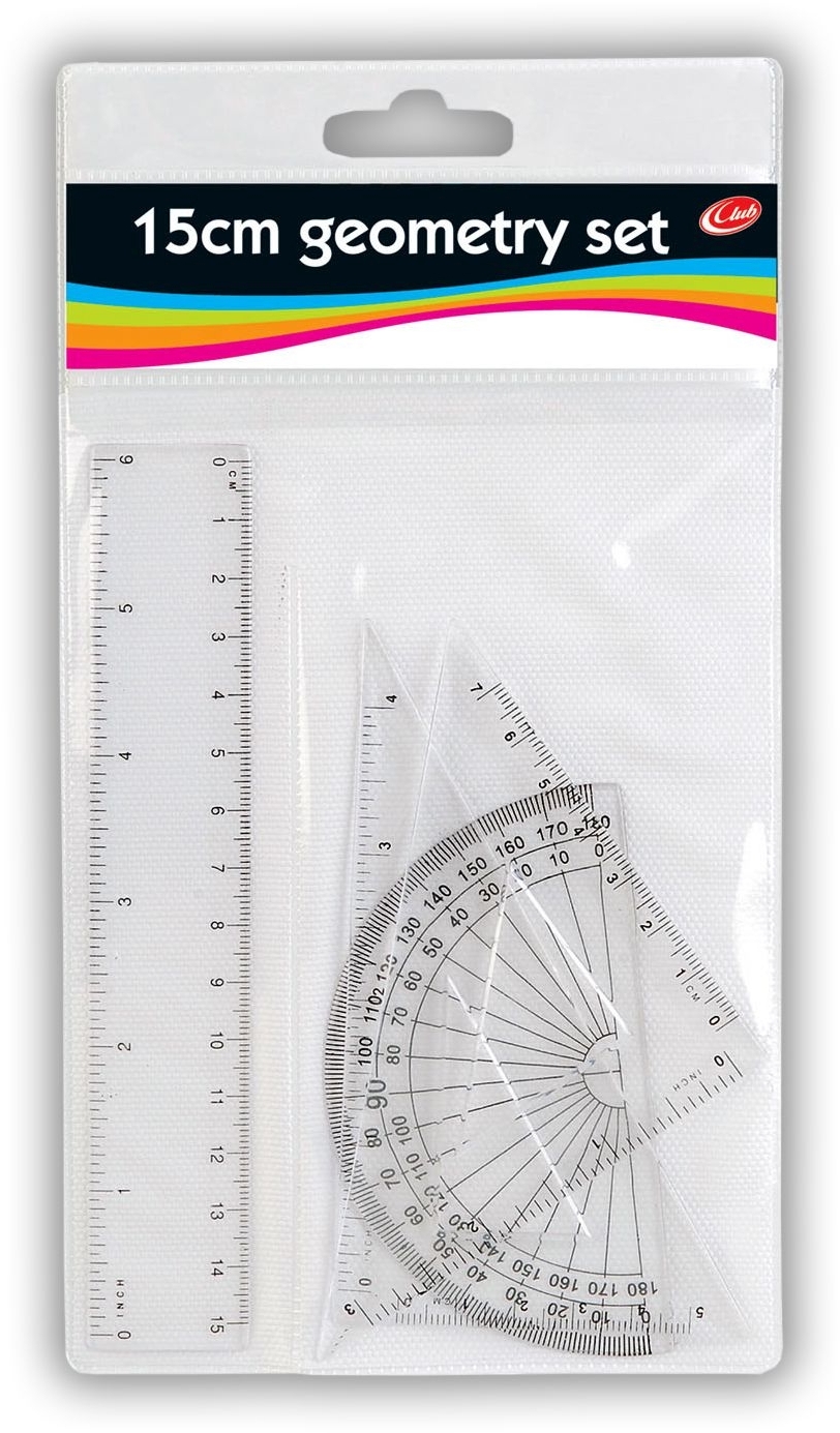 GEOMETRY SET,15cm (Tiger) H/pk [Packs Only]