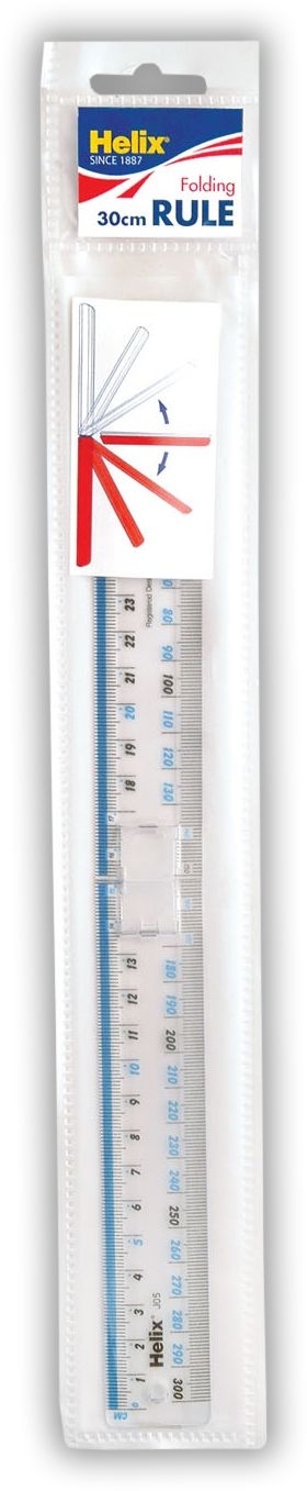 RULER,30cm Folding (Helix) H/pk [Splittable]
