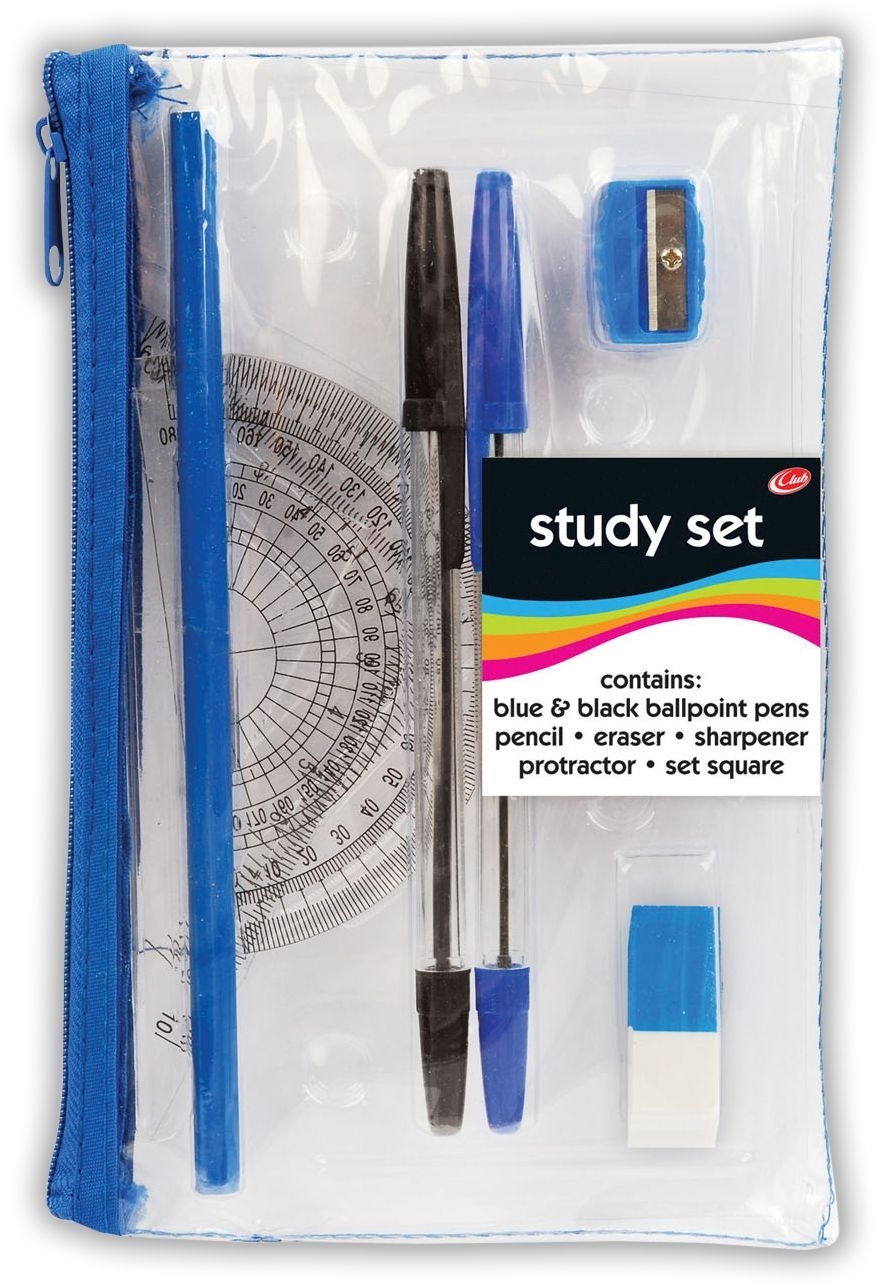 PENCIL CASE,Study Set Clear CB381 [Splittable]