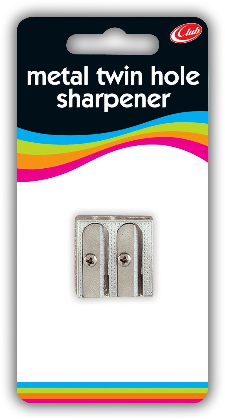 PENCIL SHARPENER,Metal 2 Hole Club I/cd [Packs Only]