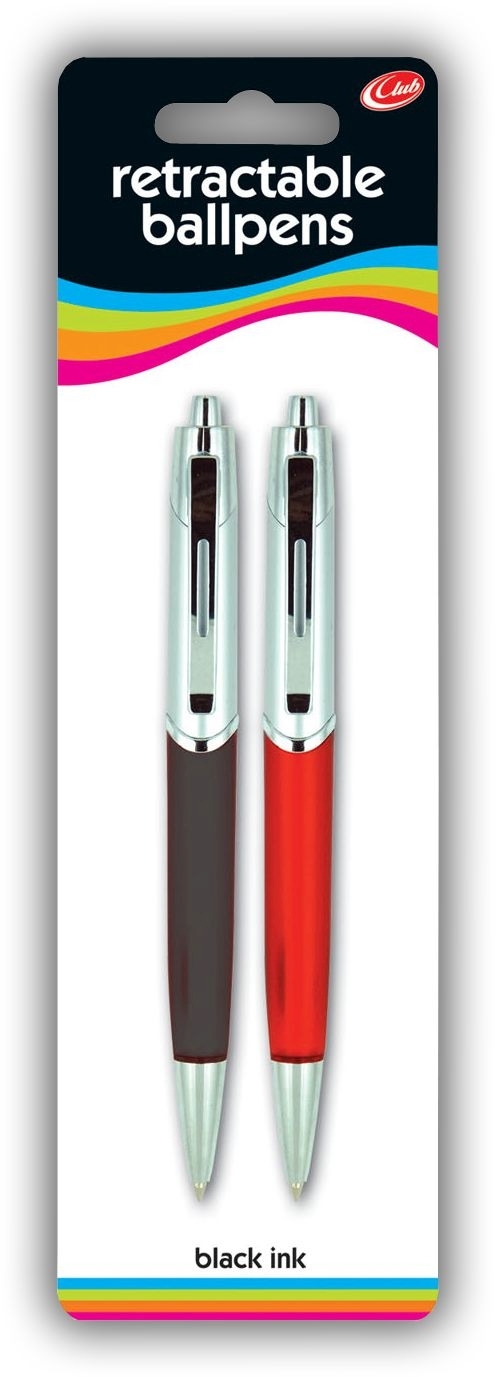 BALL PEN,Retractable Twin I/cd (Club) [Packs Only]