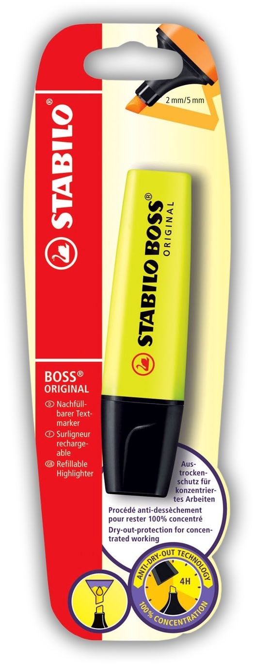 HIGHLIGHTER,Stabilo Boss Yellow I/cd [Splittable]
