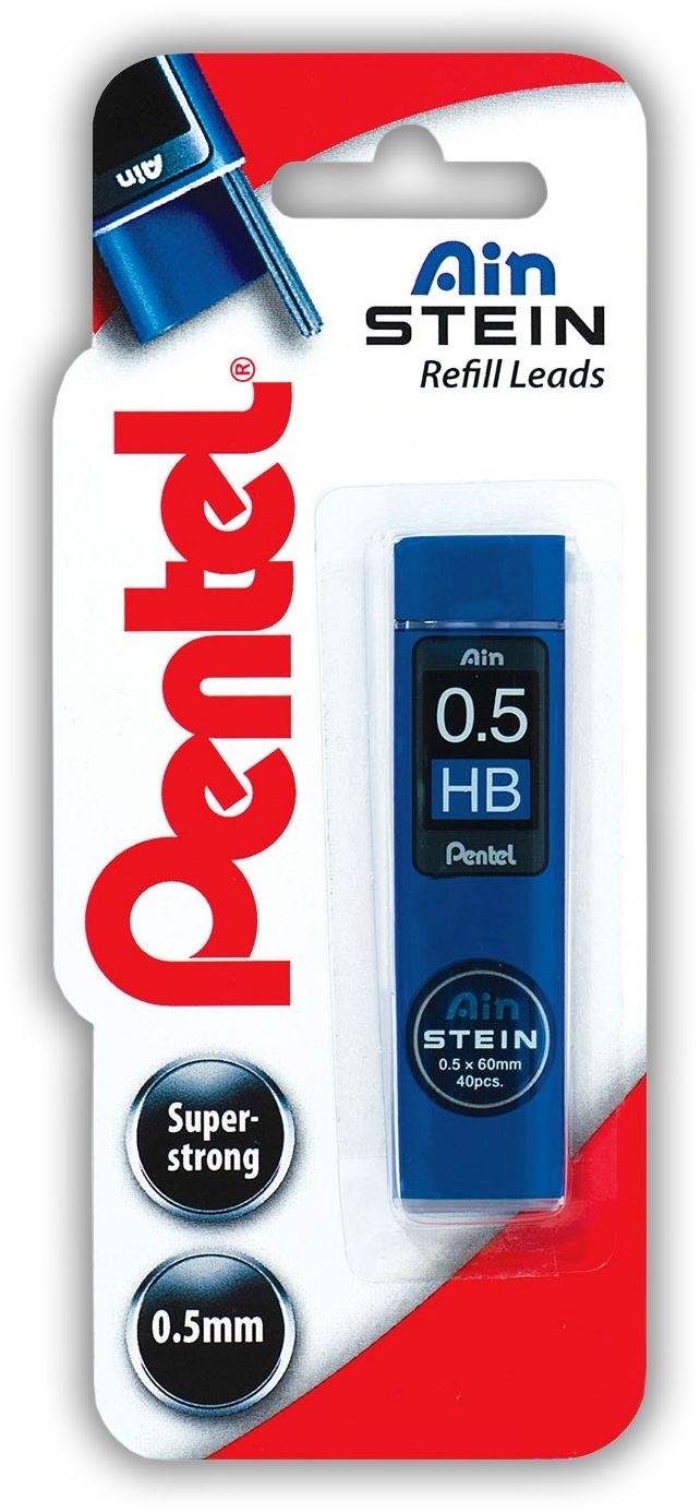 PENCIL LEADS,Ain Stein HB 0.5mm 40`s I/cd (Pentel) [Splittable]