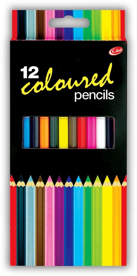 PENCIL,Coloured 12xFL Club H/pk Bxd. CB511 [Splittable]