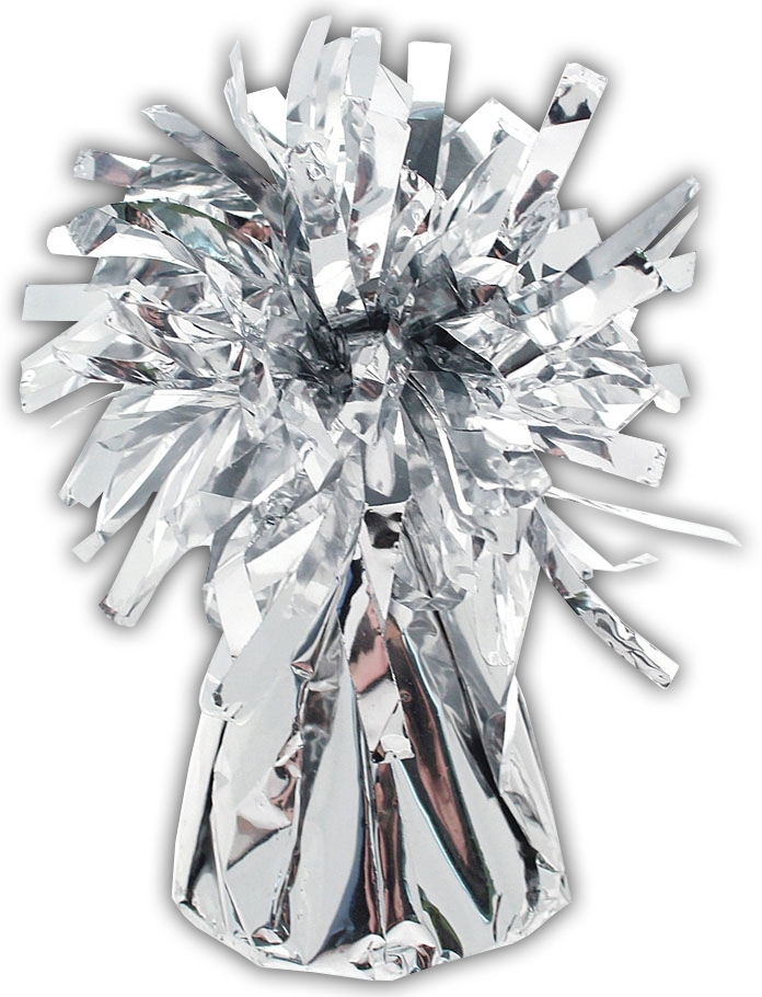 BALLOON WEIGHT,Silver Foil [Packs Only]