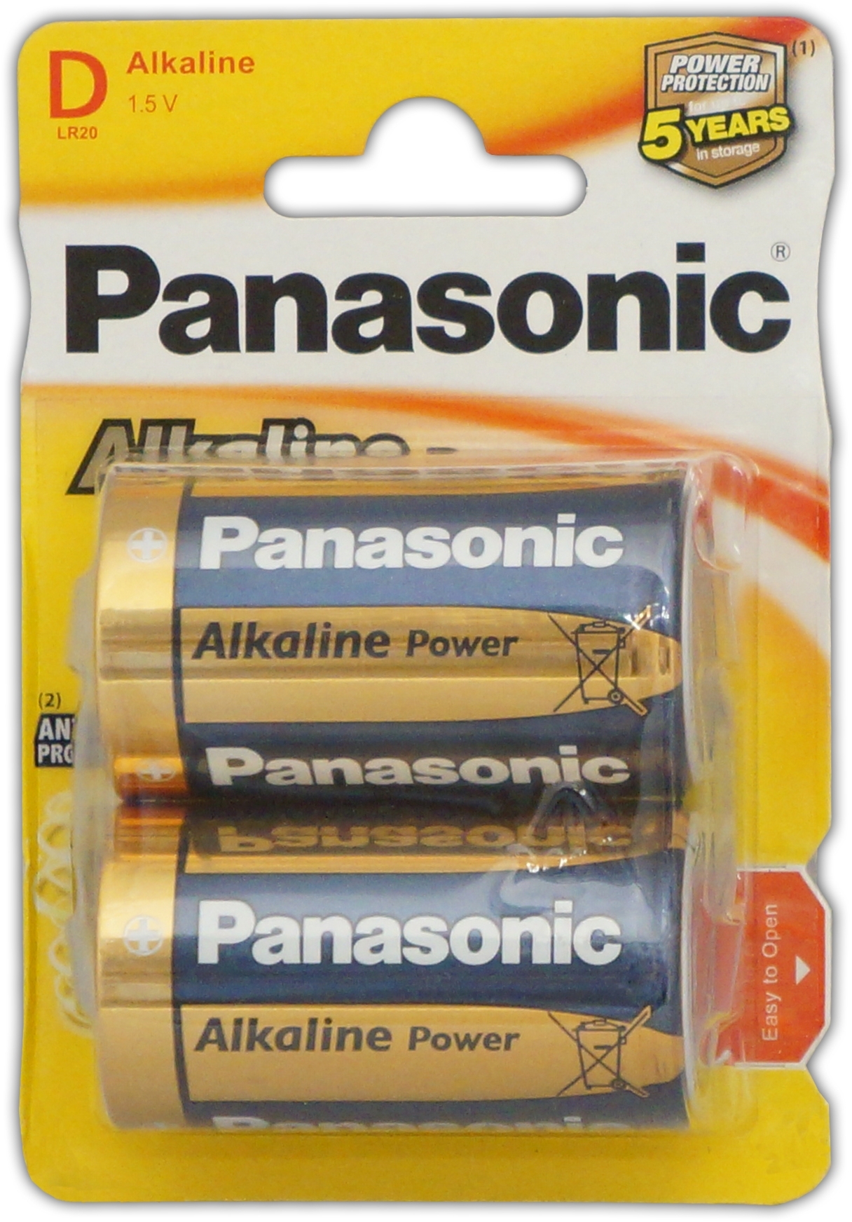 PANASONIC Alkaline Batteries D 2`s I/cd [Splittable]