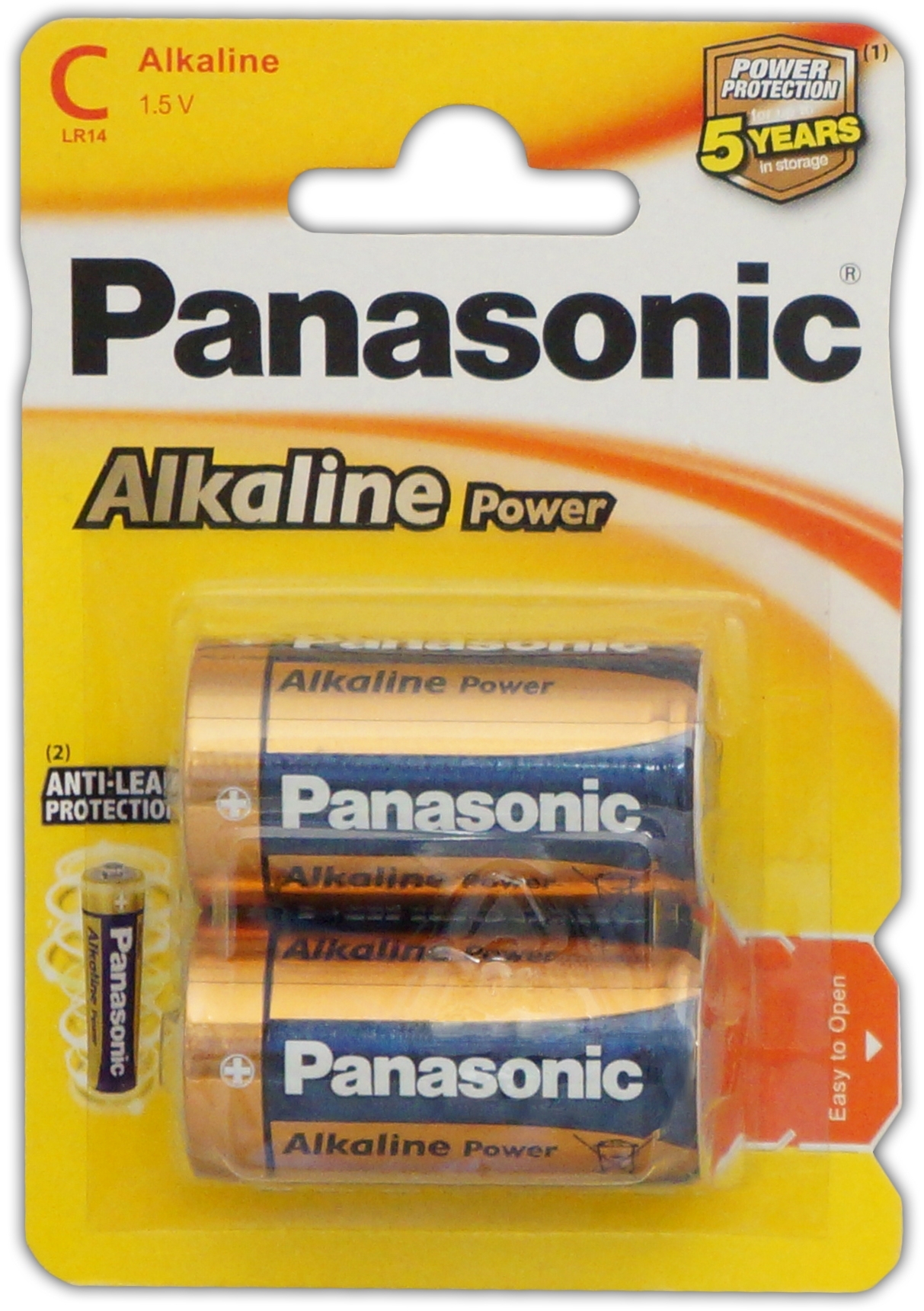 PANASONIC Alkaline Batteries C 2`s I/cd [Splittable]