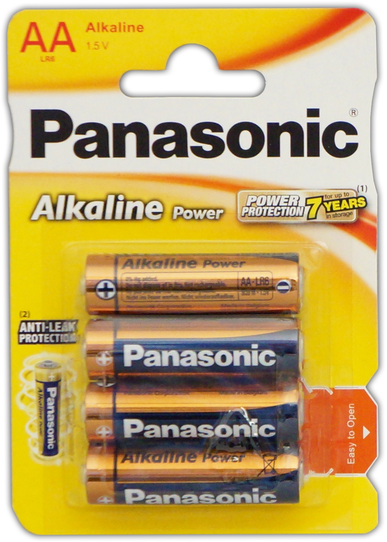 PANASONIC Alkaline Batteries AA 4`s I/cd [Splittable]